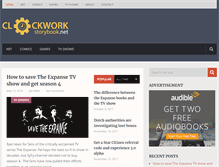 Tablet Screenshot of clockworkstorybook.net